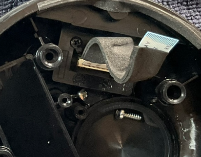 Close up of power inlet