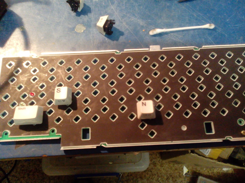 Commodore SX64 graphite membrane and some keys