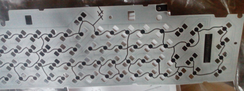 Commodore SX64 keyboard traces